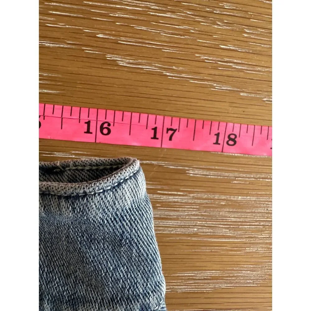 Halara Flex™ High Waisted Skirt Pockets Bodycon Washed Denim Casual Midi NWT XL